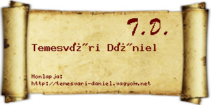 Temesvári Dániel névjegykártya