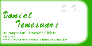 daniel temesvari business card