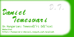 daniel temesvari business card